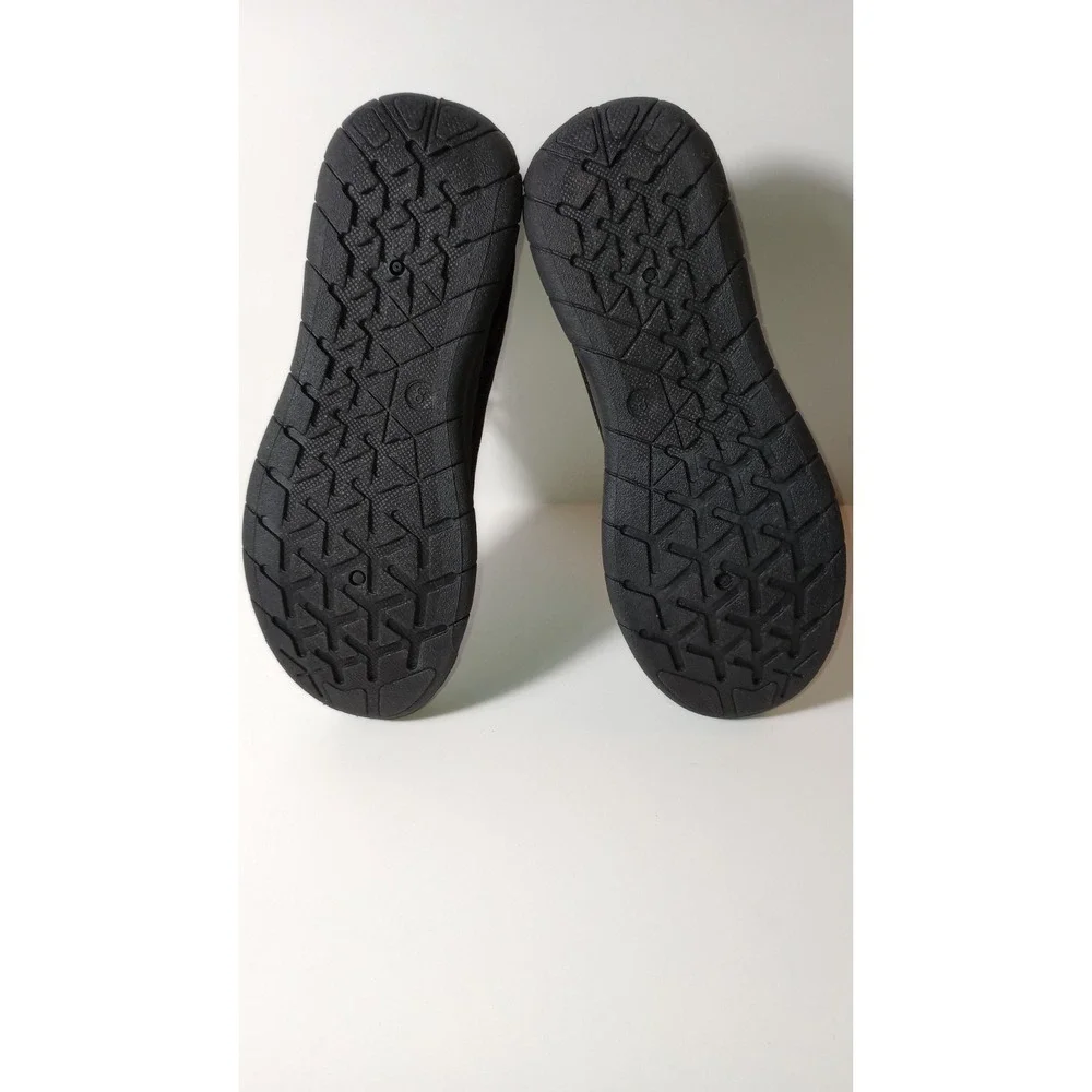 Jessica Candy Black Cushioned Knit Slip On Shoe Womens 8 Casual Mesh Flat
